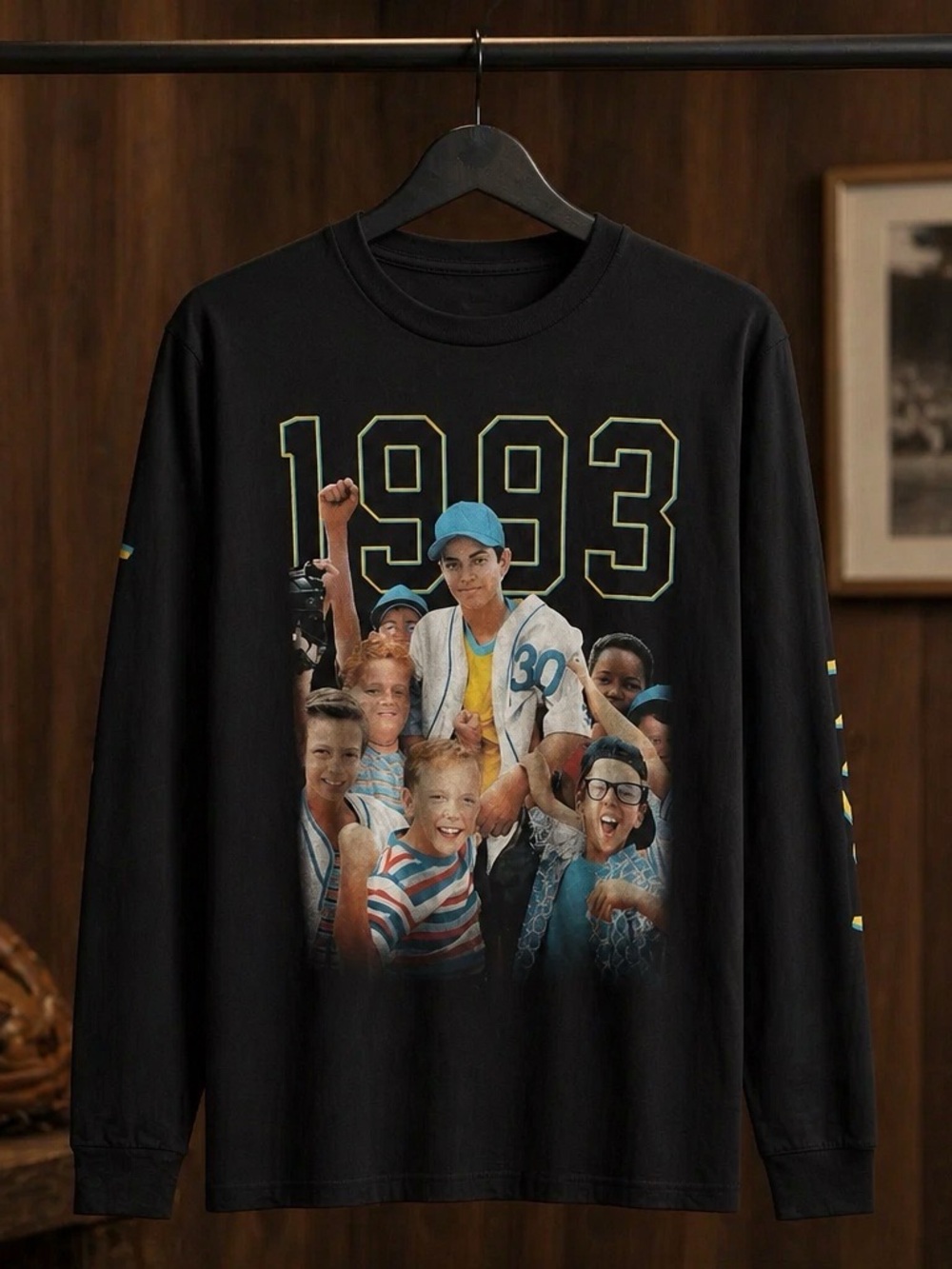 Black 1993 Graphic Long-Sleeve Tee for Women “The Sandlot”
